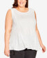 Plus Size Fit N Flare Tank Top