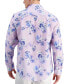 Фото #2 товара Men's Noche Floral-Print Long-Sleeve Linen Shirt, Created for Macy's