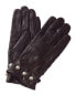 Фото #1 товара Surell Accessories Pearl Detail Leather Gloves Women's Small