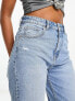 Фото #5 товара Bershka comfort fit mom jean in light blue