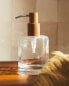 Фото #1 товара Glass and wood bathroom soap dispenser