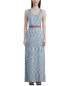 Фото #1 товара Lafayette 148 New York Marled Sleeveless Silk Knit Dress Women's M