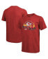 Фото #1 товара Men's Threads Red Kansas City Chiefs Super Bowl LVII Tri-Blend Desert T-shirt
