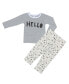 Фото #1 товара Костюм для малышей Earth Baby Outfitters Набор пижам для малышей или детей "Привет"