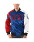 Фото #1 товара Men's Royal, Red, White Philadelphia 76ers Tricolor Remix Full-Snap Jacket