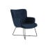 Фото #1 товара Кресло мягкое DKD Home Decor Синий Чёрный Металл 68 x 76 x 90 см