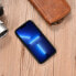 Etui pokryte naturalną skórą do iPhone 14 Pro Leather Oil Wax ciemny brąz