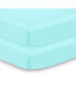 All-in-One Fitted Sheet & Waterproof Cover for 38" x 24" Mini Crib Mattress (2-Pack)