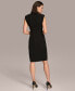 ფოტო #2 პროდუქტის Women's Tie-Front Sleeveless Blazer Dress