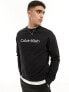 Calvin Klein hero logo comfort sweatshirt in black