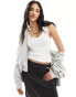 Фото #1 товара New Look wide trim scoop vest in white