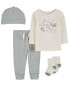 Фото #2 товара Baby 4-Piece Airplane Outfit Set 6M