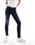 Фото #2 товара Armani Exchange super skinny lift up mid rise jeans in dark blue