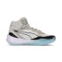 Фото #3 товара Puma Playmaker Pro Mid 37790202 Mens White Canvas Athletic Basketball Shoes