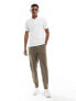 Jack & Jones Essentials slim fit pique logo polo in white M - фото #11