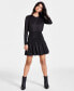 Фото #1 товара Women's Ruched Mini Dress, Created for Macy's