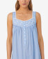 Women's Cotton Chambray Embroidered Ballet Nightgown