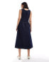 ASOS DESIGN denim drop waist maxi dress in indigo