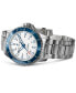 ფოტო #3 პროდუქტის Men's Swiss Automatic Khaki Navy Scuba Stainless Steel Bracelet Watch 43mm