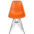 Фото #3 товара Elon Series Orange Plastic Chair With Chrome Base