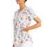 Фото #3 товара Scrubstar Scrub Top Women's Multi Tom and Jerry's Love Print V-Neck Round Hem XS