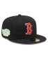 Фото #4 товара Men's Navy Boston Red Sox 2004 World Series Champions Citrus Pop UV 59FIFTY Fitted Hat