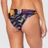 Фото #2 товара Hurley Women's 243106 Quick Dry Floral Black Bikini Bottom Swimwear Size S
