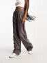 Фото #5 товара ASOS DESIGN Tall dad trouser with linen in grey