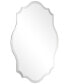 Фото #2 товара Frameless Beveled Oblong Scalloped Wall Mirror, 32" x 24" x 0.39"