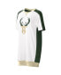 Women's White Milwaukee Bucks Free Throw T-shirt Dress