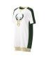 ფოტო #3 პროდუქტის Women's White Milwaukee Bucks Free Throw T-shirt Dress