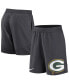 ფოტო #1 პროდუქტის Men's Anthracite Green Bay Packers Stretch Performance Shorts