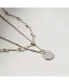 Coin Necklace Set - Willow Silver