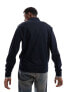 Fred Perry half zip sweatshirt in navy M - фото #7