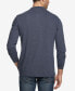 Фото #3 товара Men's Long Sleeve Brushed Jersey Henley T-shirt