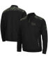 Men's Black Pitt Panthers OHT Military-Inspired Appreciation Commo Fleece Quarter-Zip Jacket