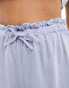 Фото #2 товара Luna frill pyjama shorts co-ord in cornflower blue