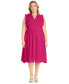 ფოტო #1 პროდუქტის Plus Size Eyelet Midi Dress