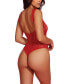 ფოტო #2 პროდუქტის Women's Sheer Hosiery Bodysuit with Heart Cut Out 1 Pc Lingerie