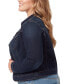 Фото #3 товара Trendy Plus Size Pixie Long Sleeve Denim Jacket