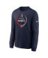 Фото #3 товара Men's Navy New England Patriots Icon Legend Long Sleeve T-shirt