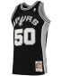 ფოტო #3 პროდუქტის Men's David Robinson Black San Antonio Spurs Hardwood Classics 1998-99 Swingman Jersey