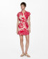 ფოტო #1 პროდუქტის Women's Print Wrap Dress