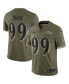 Фото #2 товара Men's Odafe Oweh Olive Baltimore Ravens 2022 Salute To Service Limited Jersey