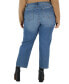 Фото #2 товара Trendy Plus Size Straight-Leg Jeans