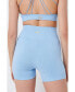 ფოტო #2 პროდუქტის Women's Seamless Marl Laser cut Shorts