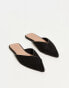 ASOS DESIGN Luna pointed ballet mules in black