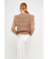 Фото #3 товара Women's Chunky Wool Knit Detailed Sweater