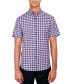 Фото #1 товара Men's Regular-Fit Non-Iron Performance Stretch Linked Circle-Print Button-Down Shirt