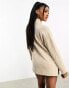 Фото #8 товара Threadbare Leah high neck oversized jumper in oatmeal